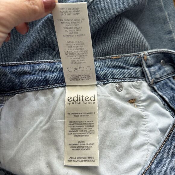 Edited by Remi Bader Women's Loose Straight Jean Size 10 Authentic Casual Denim - Picture 7 of 7